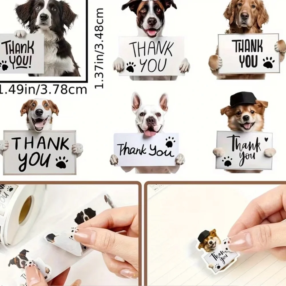 Thank You! Dog stickers 500 - Picture 2 of 2